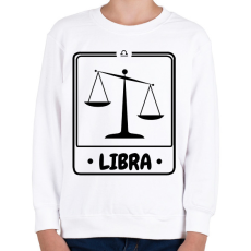 PRINTFASHION mérleg - Gyerek pulóver - Fehér