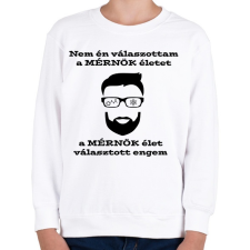 PRINTFASHION Mérnök élet - Gyerek pulóver - Fehér gyerek pulóver, kardigán