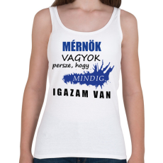 PRINTFASHION Mérnök vagyok... - Női atléta - Fehér