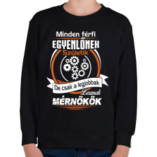 PRINTFASHION Mérnökök - Gyerek pulóver - Fekete