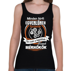 PRINTFASHION Mérnökök - Női atléta - Fekete