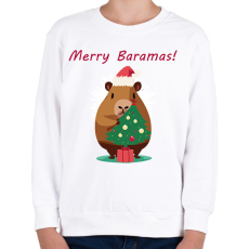 PRINTFASHION Merry Baramas - Gyerek pulóver - Fehér