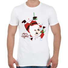 PRINTFASHION Merry Christmas - Férfi póló - Fehér férfi póló