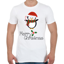 PRINTFASHION Merry Christmas - Férfi póló - Fehér férfi póló