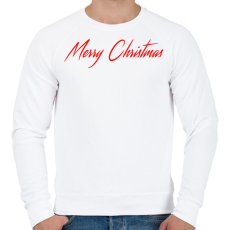 PRINTFASHION Merry Christmas - Férfi pulóver - Fehér