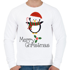 PRINTFASHION Merry Christmas - Férfi pulóver - Fehér