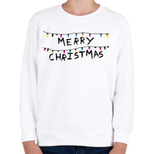 PRINTFASHION Merry Christmas - Gyerek pulóver - Fehér gyerek pulóver, kardigán