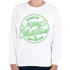 PRINTFASHION Merry Christmas - Gyerek pulóver - Fehér