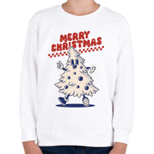 PRINTFASHION Merry christmas - Gyerek pulóver - Fehér gyerek pulóver, kardigán