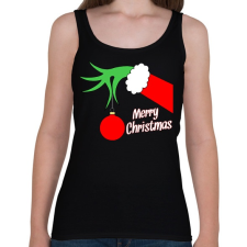 PRINTFASHION Merry Christmas - Női atléta - Fekete női trikó