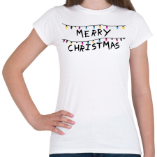PRINTFASHION Merry Christmas - Női póló - Fehér női póló
