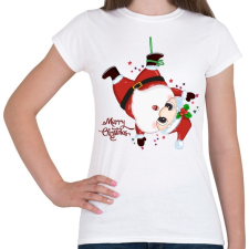 PRINTFASHION Merry Christmas - Női póló - Fehér női póló