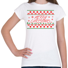 PRINTFASHION Merry christmas - Női póló - Fehér női póló