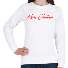 PRINTFASHION Merry Christmas - Női pulóver - Fehér