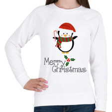 PRINTFASHION Merry Christmas - Női pulóver - Fehér női pulóver, kardigán