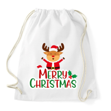 PRINTFASHION merry christmas - Sportzsák, Tornazsák - Fehér tornazsák