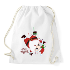 PRINTFASHION Merry Christmas - Sportzsák, Tornazsák - Fehér tornazsák