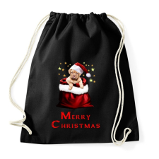 PRINTFASHION Merry Christmas - Sportzsák, Tornazsák - Fekete tornazsák