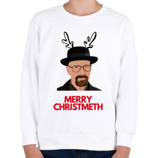 PRINTFASHION Merry Christmeth - Gyerek pulóver - Fehér