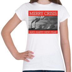 PRINTFASHION MERRY CRISIS - Női póló - Fehér