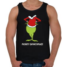 PRINTFASHION Merry Grinchmas! - Férfi atléta - Fekete atléta, trikó