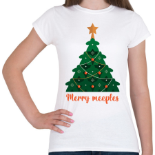 PRINTFASHION Merry meeples - Női póló - Fehér női póló