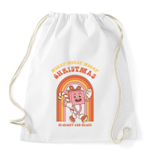 PRINTFASHION Merry merry merry - Sportzsák, Tornazsák - Fehér tornazsák