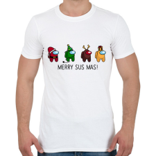 PRINTFASHION Merry Susmas - Férfi póló - Fehér férfi póló