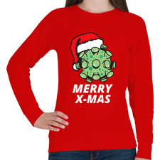 PRINTFASHION MERRY X-MAS  - Női pulóver - Piros női pulóver, kardigán