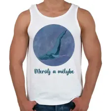 PRINTFASHION Merülj a mélybe - Férfi atléta - Fehér atléta, trikó