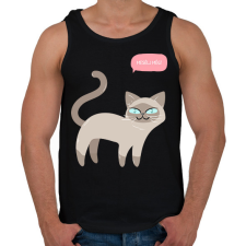 PRINTFASHION Mesélj még - Férfi atléta - Fekete atléta, trikó