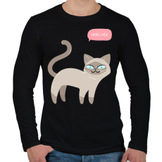 PRINTFASHION Mesélj még - Férfi hosszú ujjú póló - Fekete