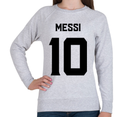 PRINTFASHION MESSI BLACK - Női pulóver - Sport szürke
