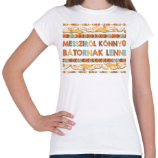 PRINTFASHION Messziről könnyű - Omaha - Női póló - Fehér