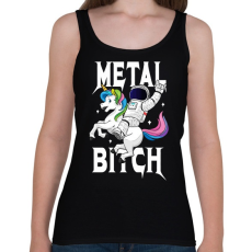 PRINTFASHION Metal b*tch - Női atléta - Fekete