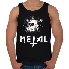 PRINTFASHION metal - Férfi atléta - Fekete