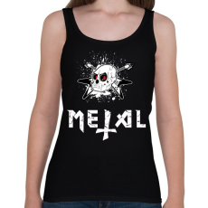 PRINTFASHION metal - Női atléta - Fekete