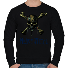 PRINTFASHION metal skull - Férfi pulóver - Fekete férfi pulóver, kardigán