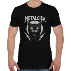 PRINTFASHION metalcica bw2 - Férfi póló - Fekete