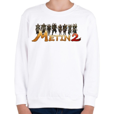 PRINTFASHION Metin2 - Gyerek pulóver - Fehér