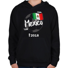 PRINTFASHION Mexikó - Gyerek kapucnis pulóver - Fekete gyerek pulóver, kardigán