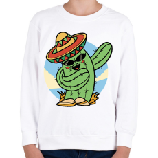 PRINTFASHION Mexikói kaktusz - Gyerek pulóver - Fehér