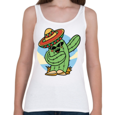 PRINTFASHION Mexikói kaktusz - Női atléta - Fehér