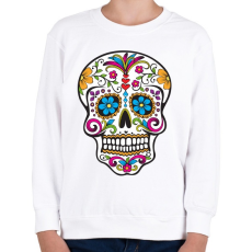 PRINTFASHION mexikói Koponya, - Gyerek pulóver - Fehér