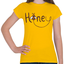 PRINTFASHION Méz - Honey - Női póló - Sárga női póló