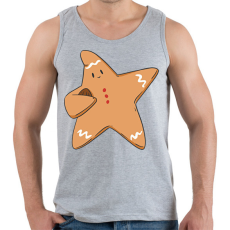 PRINTFASHION Mézeskalács csillag - Férfi atléta - Sport szürke