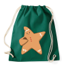 PRINTFASHION Mézeskalács csillag - Sportzsák, Tornazsák - Sötétzöld