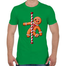 PRINTFASHION Mézeskalács - Férfi póló - Zöld