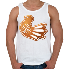 PRINTFASHION Mézeskalács galamb - Férfi atléta - Fehér