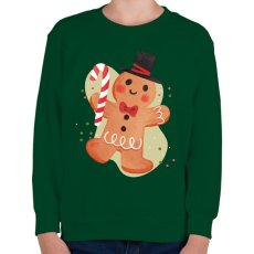PRINTFASHION Mézeskalács - Gyerek pulóver - Sötétzöld